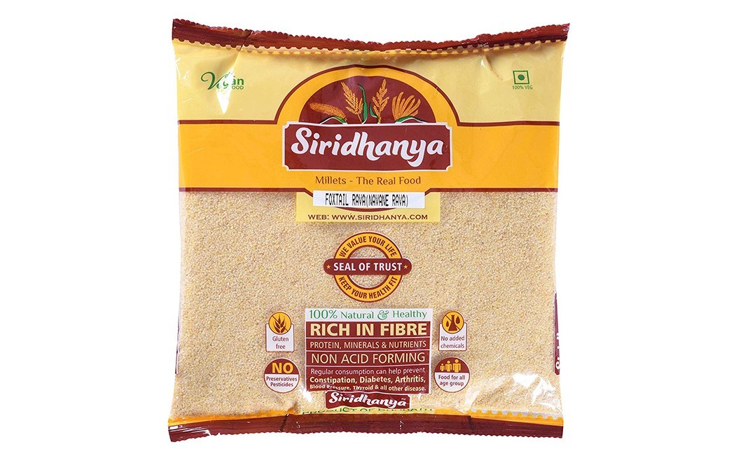 Siridhanya Foxtail Rava (Navane Rava)   Pack  500 grams